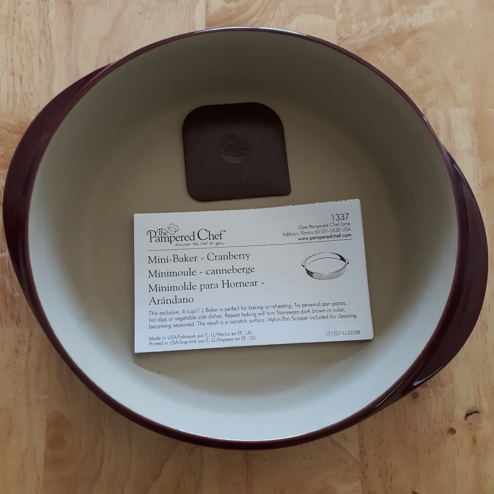 Pampered Chef Cranberry mini baker